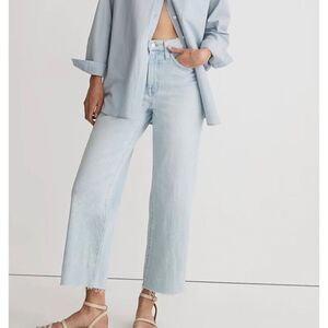 Madewell The Perfect Vintage Wide-Leg Crop Jean Size 33